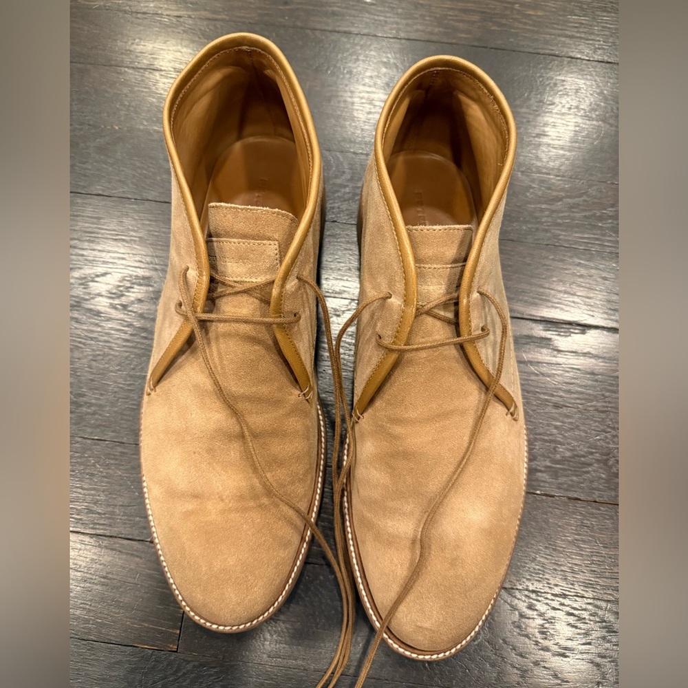 Men's Peter Millar Tan Suede Chukka Boots